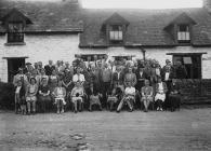 Group of people outside Builth Wells golf club