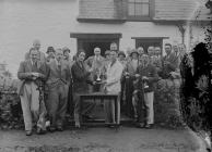 Presentation of a trophy to a golfer at Builth...
