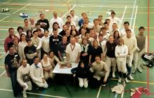 Fencers at the Aberystwyth Fencing Triangular...