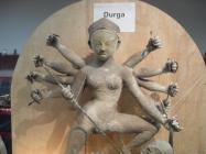 A sculpture of the Goddess Durga 