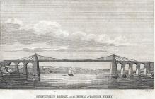  Suspension bridge over the Menai at Bangor Ferry