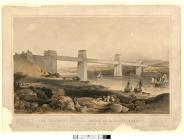 The Britannia Tubular Bridge over the Menai...