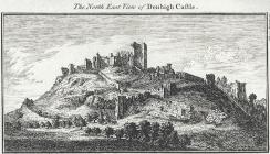 The north east view of Denbigh castle