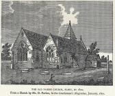 The old Parish Church, Flint, in 1800