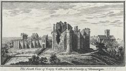 The south view of Coyty castle, in the county...