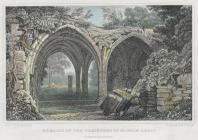  Remains of the cloisters of Margam abbey,...