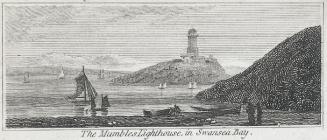 The Mumbles lighthouse, in Swansea bay