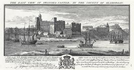 The east view of Swansea castle, in the county...