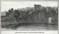  Chepstow castle on the river Wye, S. Wales