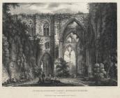  Interior of Tintern Abbey, Monmouthshire. East...
