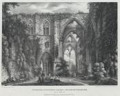  Interior of Tintern Abbey, Monmouthshire. East...