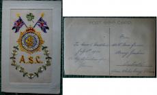 Embroidered card from Henry Jenkins