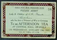 Invitation to tea for family of former PoW...