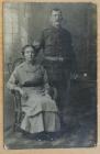 Sgt George H Thompson, Welsh Regt, and his wife...