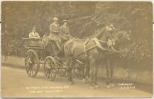 William Hughes in horse-drawn coach