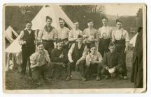 Robert Evans with fellow-recruits to the RAMC