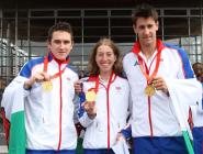 The cyclists Geraint Thomas, Nicole Cooke &...