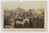 Photograph of refugees in Palestine during WW1...