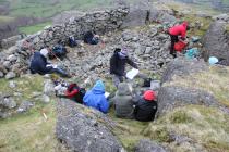 Field work at Castell Carndochan