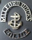 Milford Docks Police helmet plate