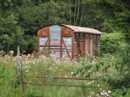 Old train carriage, Llangeinor, 2013