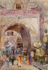 In the Brass Bazaar Cairo 1893 - Attwood...