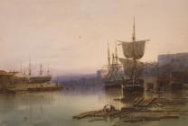 Shipyard on River Avon, Bristol - Wolfe, George