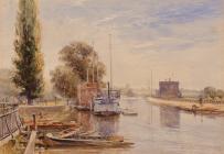 College Barges, Oxford - Fulleylove, John