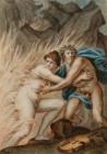 Orpheus and Eurydice;Allegorical Figures -...