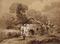Thatched Building with Arched Entrance - Cox,...