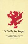 1972 St. David's Day Banquet - Pittsburgh, PA
