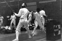 Epee Bout at the Welsh Open Fencing Competition...