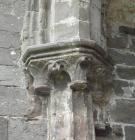 Decorative corbel at Llanthony Priory