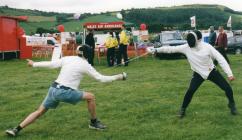 Aberystwyth Town Fencing Club members take...