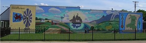 From Wales to Nebraska - Mural at Great Plains...