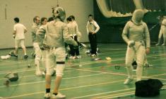 Sabre Bout at the Aberystwyth Fencing...