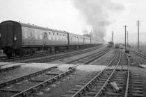 4-6-0 7800 departing Aberystwyth, 30 May 1964