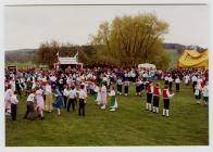 Crowd of people outdoors at event