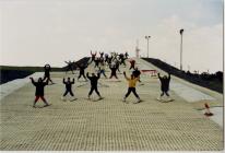 Ski slope at Llangrannog Urdd camp