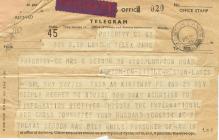 wartime telegram