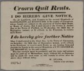 Crown Quit Rents W.Evans 1824