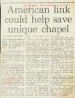 Article about saving Yr Hen Gapel, Llwynrhydowen