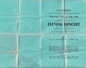 Programme of a concert held in Garn Chapel in...