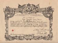 Certificate of Miss Elizabeth Mary Davies,...