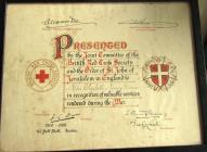 Certificate of Miss Elizabeth M. Davies