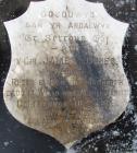 Memorial stone to James James, Llwyn, Cwmerfyn.