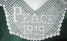 Piece of embroidered lace: 'Peace 1919'