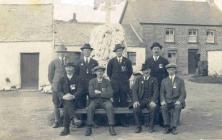 Unveiling the Memorial Stone on Penrhyn-coch...