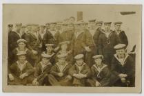 Group of sailors on the HMS Collingdale during...