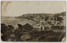 Postcard from Mumbles to Tom Wibberley who was...